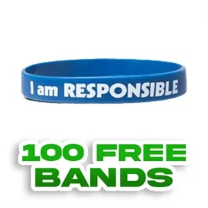 1/2 inch Printed Wristband | https://www.bestnamebadges.com