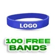 Custom Silkscreen Printed Silicone Wristbands-A | https://www.bestnamebadges.com