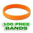 Embossed 1/2 inch Wristband | https://www.bestnamebadges.com