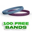 Embossed 1/4 inch Wristband | https://www.bestnamebadges.com