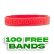 Custom Embossed Silicone Wristbands | https://www.bestnamebadges.com