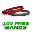 1/4 inch Embossed Wristband | https://www.bestnamebadges.com