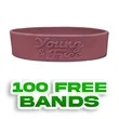 3/4 inch Embossed Wristband | https://www.bestnamebadges.com