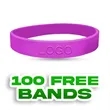Custom Embossed Silicone Wristbands-AA | https://www.bestnamebadges.com