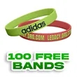 Embossed Printed Silicone Wristbands-A | https://www.bestnamebadges.com