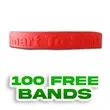 Custom Embossed Silicone Wristbands | https://www.bestnamebadges.com