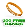 Colorfilled Silicone Wristband Bracelet-EB | https://www.bestnamebadges.com