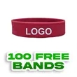 3/4" Debossed Color Filled Wristband-H | https://www.bestnamebadges.com