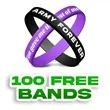 Color Filled Silicone Wristbands | https://www.bestnamebadges.com