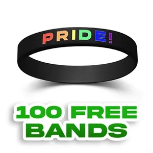 Color Filled Silicone Wristbands | https://www.bestnamebadges.com