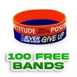 Color Filled Silicone Wristbands-H | https://www.bestnamebadges.com