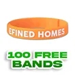 Embossed Printed Silicone Wristbands | https://www.bestnamebadges.com