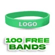 1/2 inch Embossed Printed Wristband-H | https://www.bestnamebadges.com