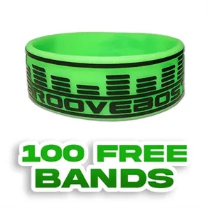 1 inch Embossed Printed Wristband | https://www.bestnamebadges.com