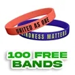 Custom Embossed Printed Silicone Wristbands-A | https://www.bestnamebadges.com
