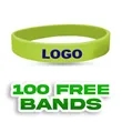 Custom Embossed Printed Silicone Wristbands-H | https://www.bestnamebadges.com