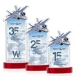 Top Gun VividPrint™ Award on Alberton Base - Red | https://www.bestnamebadges.com