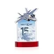 Top Gun VividPrint™ Award on Alberton Base - Red | https://www.bestnamebadges.com