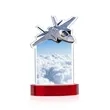 Top Gun VividPrint™ Award on Alberton Base - Red | https://www.bestnamebadges.com