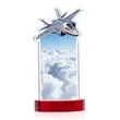 Top Gun VividPrint™ Award on Alberton Base - Red | https://www.bestnamebadges.com