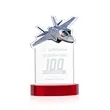 Top Gun Award on Alberton Base - Red | https://www.bestnamebadges.com