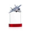 Top Gun Award on Alberton Base - Red | https://www.bestnamebadges.com