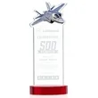 Top Gun Award on Alberton Base - Red | https://www.bestnamebadges.com