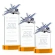 Top Gun Award on Alberton Base - Amber | https://www.bestnamebadges.com