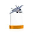 Top Gun Award on Alberton Base - Amber | https://www.bestnamebadges.com