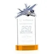 Top Gun Award on Alberton Base - Amber | https://www.bestnamebadges.com