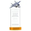 Top Gun Award on Alberton Base - Amber | https://www.bestnamebadges.com