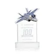Top Gun Award on Alberton Base - White | https://www.bestnamebadges.com
