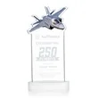 Top Gun Award on Alberton Base - White | https://www.bestnamebadges.com