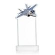 Top Gun Award on Alberton Base - White | https://www.bestnamebadges.com