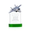 Top Gun Award on Alberton Base - Green | https://www.bestnamebadges.com
