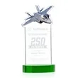 Top Gun Award on Alberton Base - Green | https://www.bestnamebadges.com