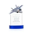 Top Gun Award on Alberton Base - Blue | https://www.bestnamebadges.com