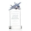 Top Gun Award on Alberton Base - Clear | https://www.bestnamebadges.com