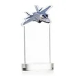 Top Gun Award on Alberton Base - Clear | https://www.bestnamebadges.com