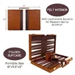 15 Inch Backgammon Sets for Adults with Leather Case | https://www.bestnamebadges.com