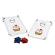 Portable Cornhole, 4 Navy & Red Bean Bags | https://www.bestnamebadges.com