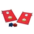 Portable Cornhole, 4 Navy & Red Bean Bags | https://www.bestnamebadges.com