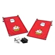 Portable Cornhole, 4 Black & White Bean Bags | https://www.bestnamebadges.com