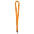3/4" Nylon Flat Badge Holder Lanyard Strap W/ Plastic J Hook | https://www.bestnamebadges.com