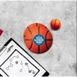 Custom Basketball Coaster | https://www.bestnamebadges.com