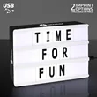 6" x 4" Mini Cinema Marquee USB LED Lightbox | https://www.bestnamebadges.com