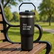 Revive SS Travel Mug w/Handle & Straw - 30oz | https://www.bestnamebadges.com