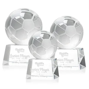 Soccer Ball Award on Robson Base | https://www.bestnamebadges.com