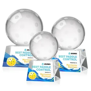 Pickleball VividPrint™ Award on Robson Base | https://www.bestnamebadges.com