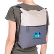 Ocean Plastic Two Tone Backpack Tote | https://www.bestnamebadges.com